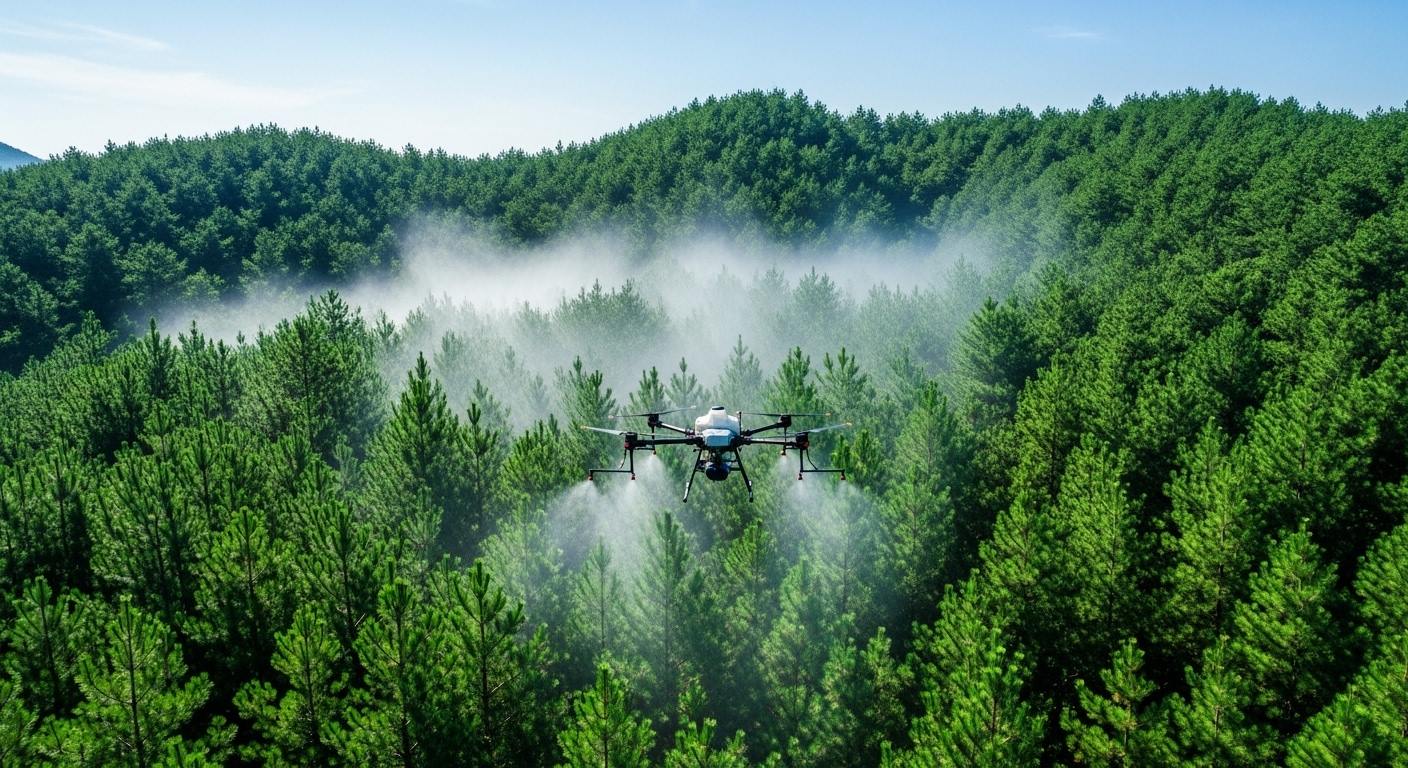 산림청 드론 방역